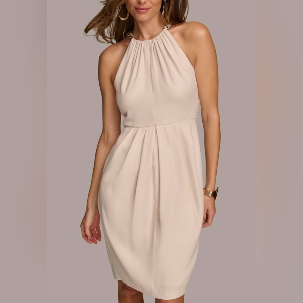 Donna Karan Strapless Cream Dress